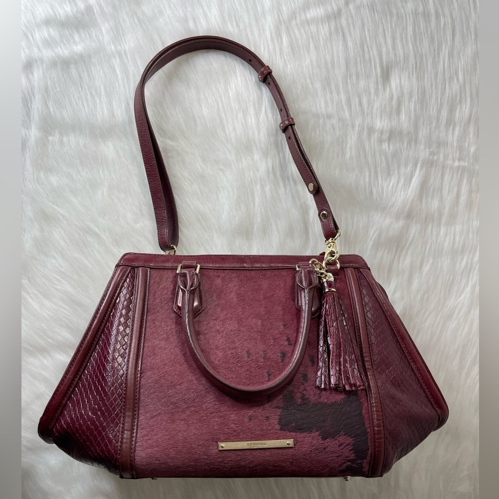 Brahmin Arden Satchel Tart Croc Embossed Leather - Picture 10 of 15